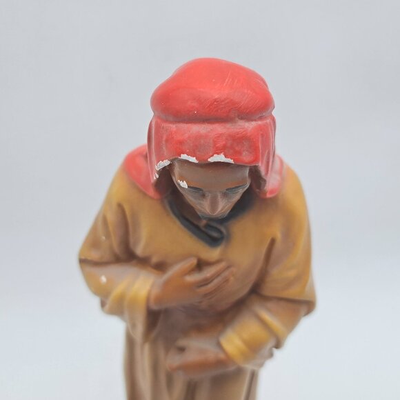 Vintage Plaster Nativity Scene Figure -Shepherd - Picture 2 of 2
